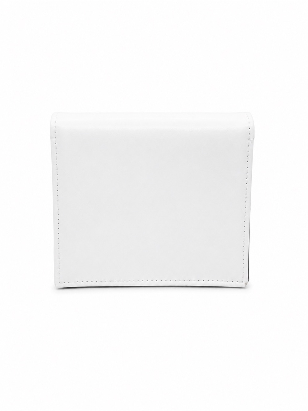 White Faux Leather Crossbody Bag Small Square Gold Chain Shoulder Purse NEW - Picture 5 of 8